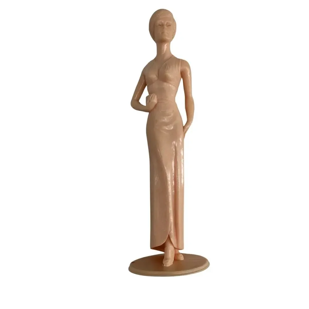 Vintage 1964 Louis Marx Campus Cuties On The Town Figure Pink Plastic 6in